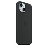 Funda de silicón con MagSafe para el iPhone 15 - Negro