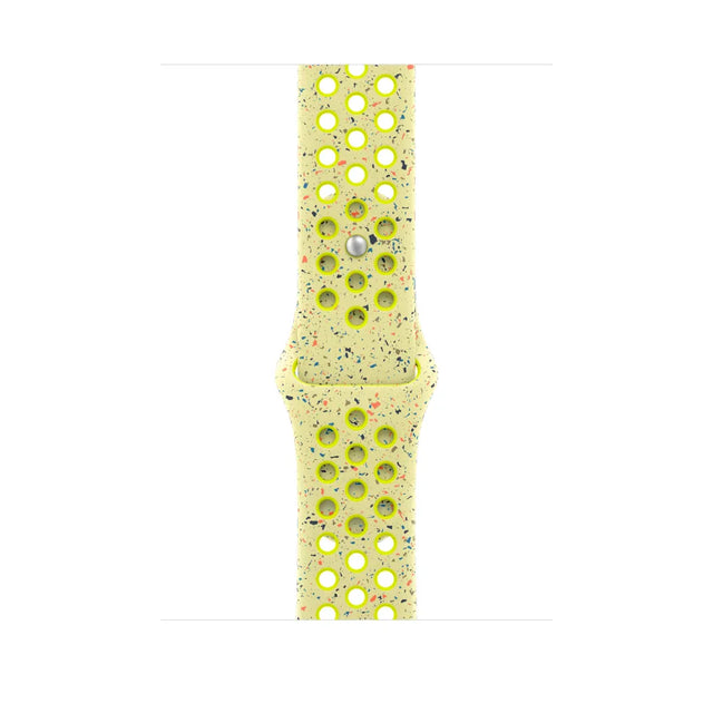 Correa deportiva Nike color Volt Splash para caja de 46 mm - S/M