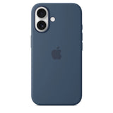 Funda de silicón con MagSafe para el iPhone 16 - Azul denim