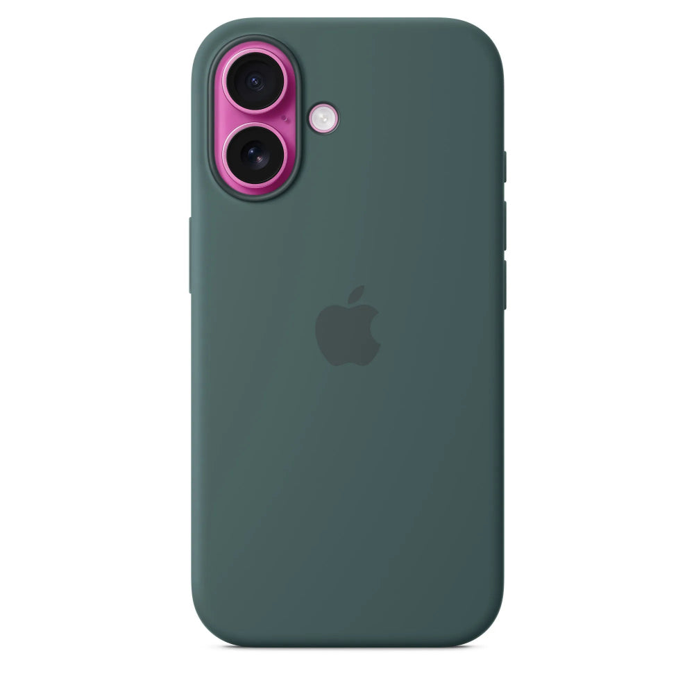 Funda de silicón con MagSafe para el iPhone 16 - Verde lago