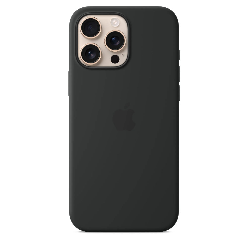 Funda de silicón con MagSafe para el iPhone 16 Pro Max - Negro
