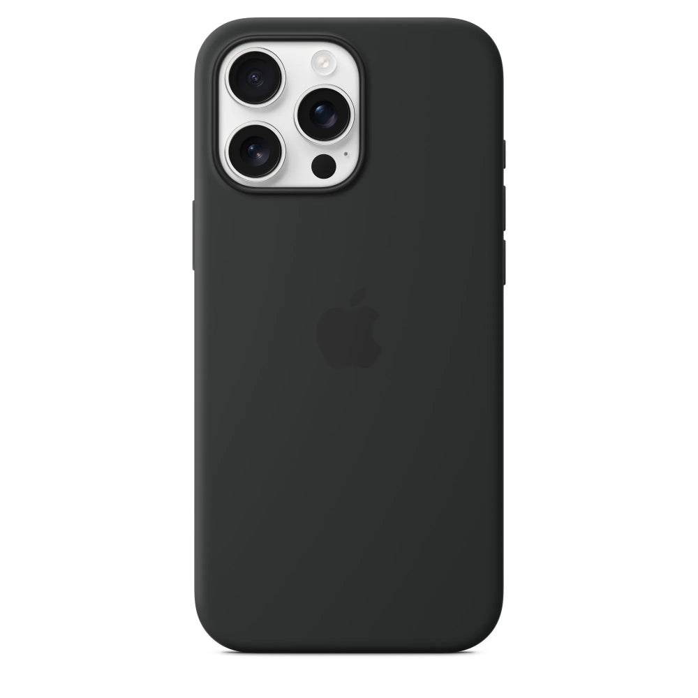 Funda de silicón con MagSafe para el iPhone 16 Pro Max - Negro