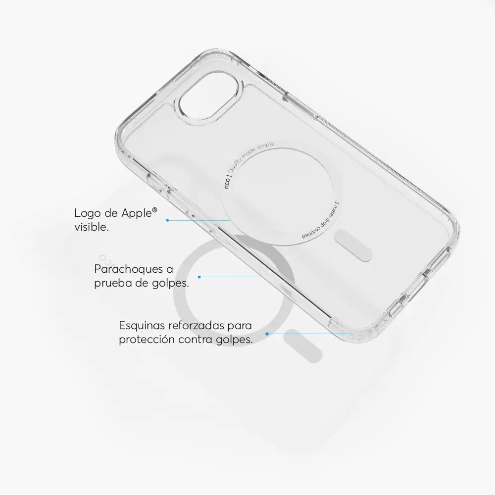 Case NCO con Magsafe para iPhone 16e - Transparente