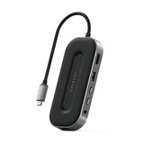 Adaptador Multipuerto Satechi 6 en 1 USB-C 100W - Gris Espacial