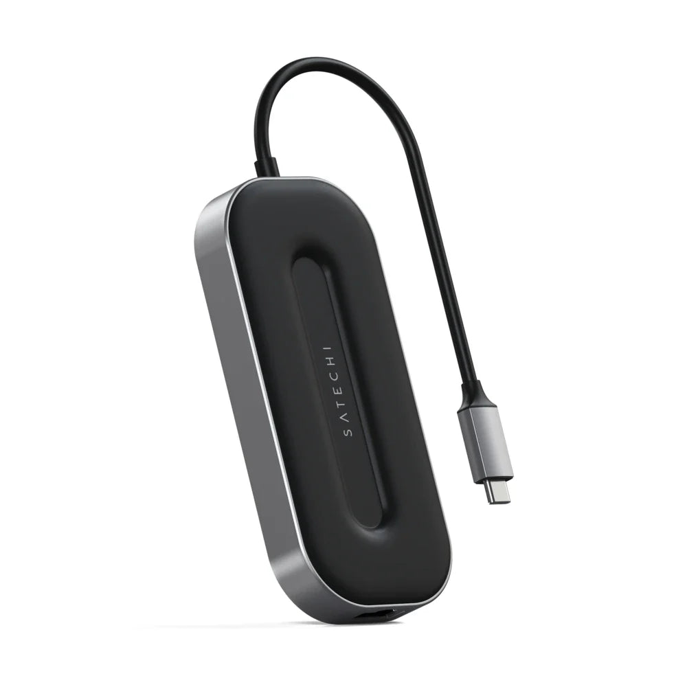 Adaptador Multipuerto Satechi 6 en 1 USB-C 100W - Gris Espacial