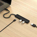 Adaptador Multipuerto Satechi Slim 4 en 1 USB-C - Negro