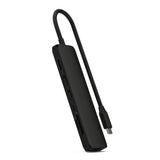 Adaptador Slim Satechi USB-C Ethernet HDMI 2 USB-A - Negro