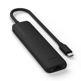 Adaptador Slim Satechi USB-C Ethernet HDMI 2 USB-A - Negro