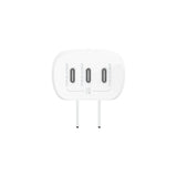 Cargador de Pared Inteligente Belkin Triple USB-C 67W - Blanco