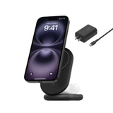 Base de carga Belkin Qi2 2 en 1 plegable 15W - Negro