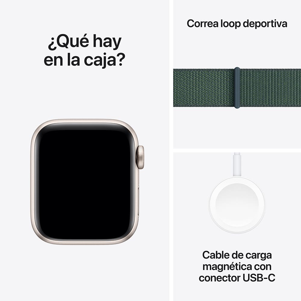 Apple Watch SE (GPS) Correa Loop Deportiva (2024)