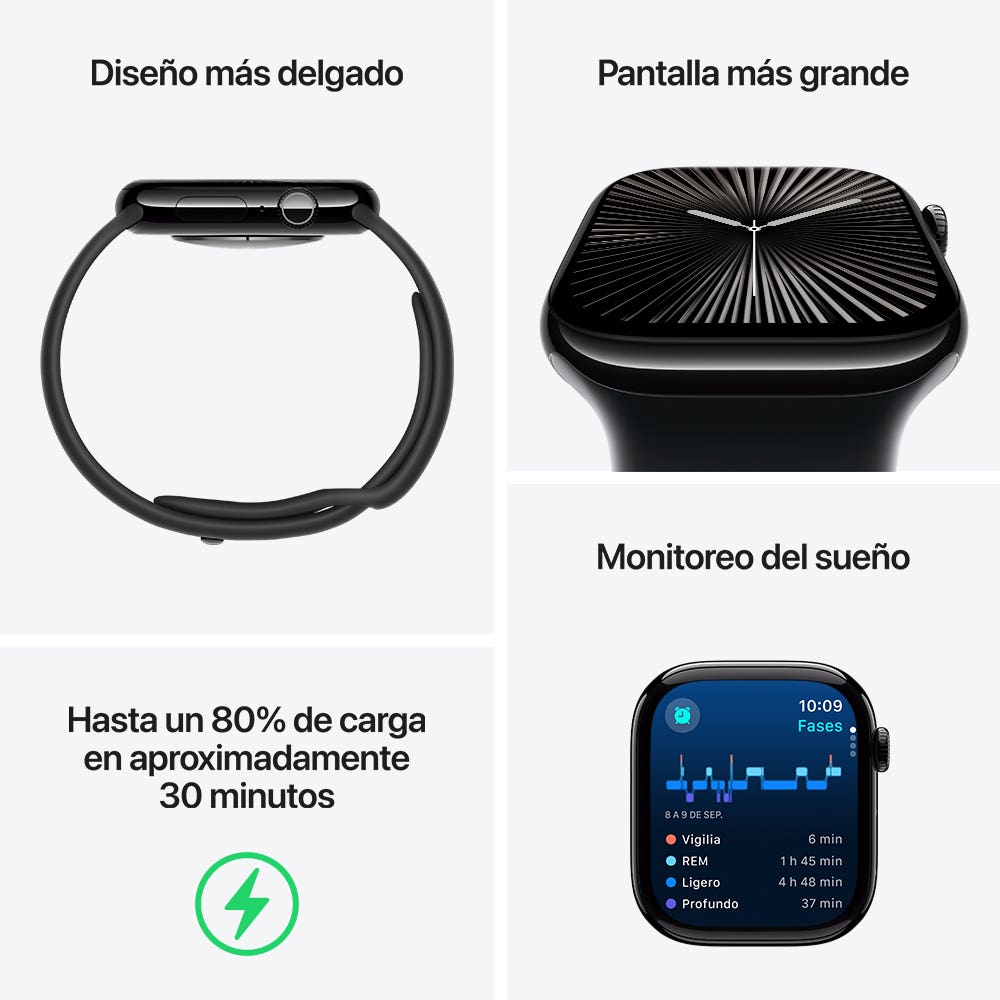 Apple Watch Series 10 (GPS) Correa Loop Deportiva