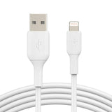 Cable Belkin BoostCharge USB-A a Lightning 3m Blanco