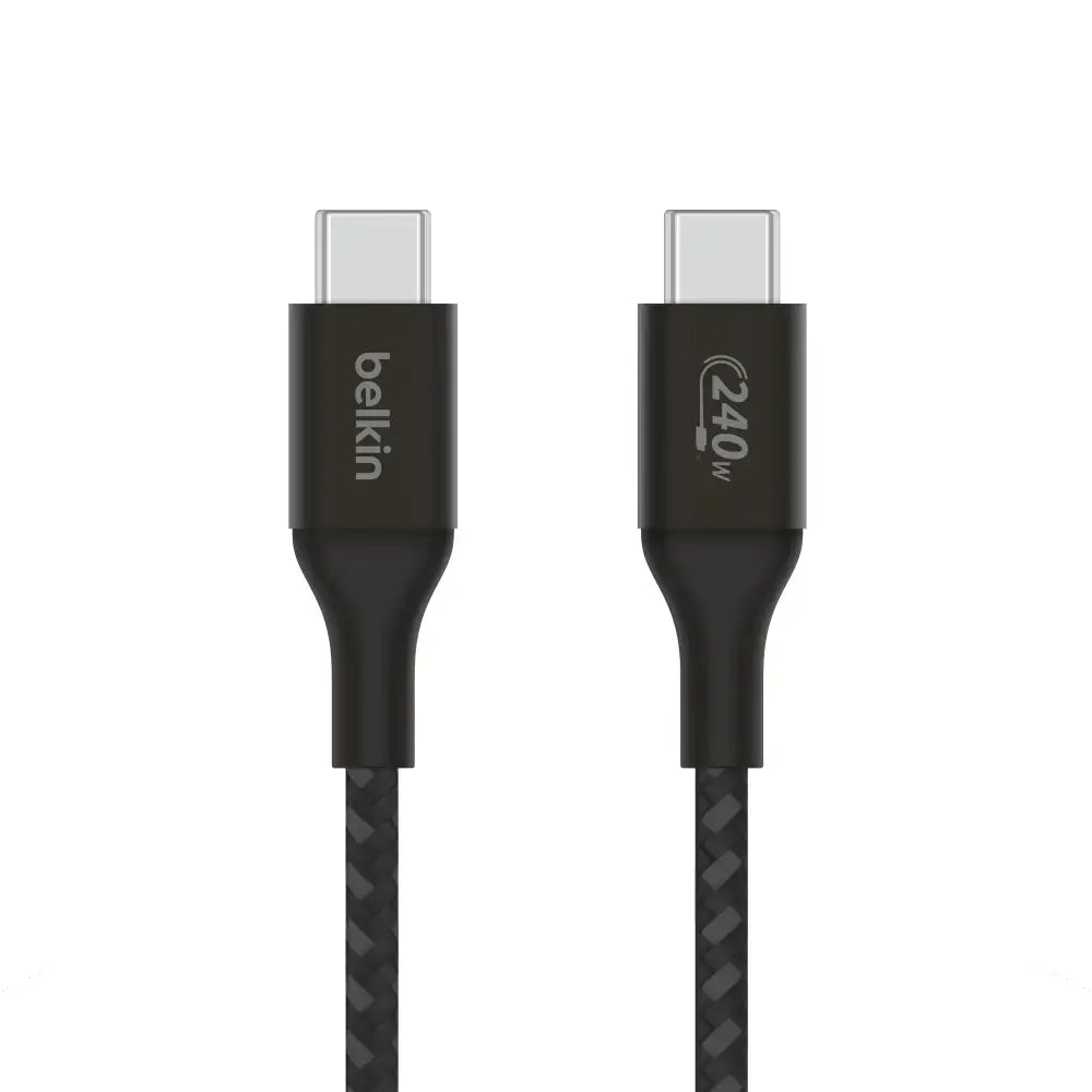 Cable de Carga Trenzado Belkin USB-C a USB-C 240W de 2m - Negro