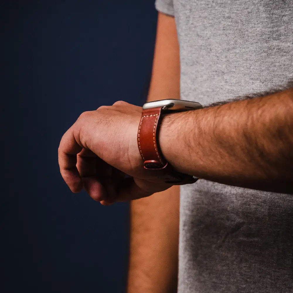 Correa en cuero LeatherBand NCO para Apple Watch