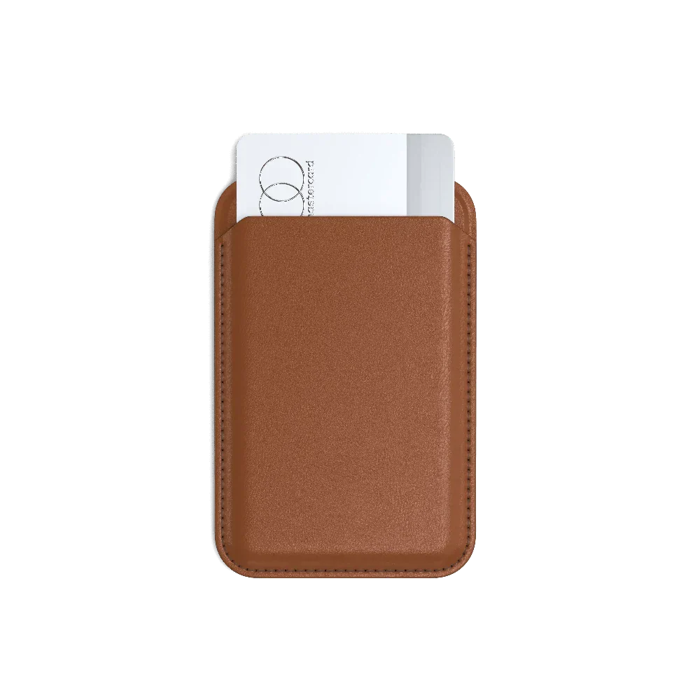 Tarjetero Mangnético con Stand Satechi para iPhone - Café
